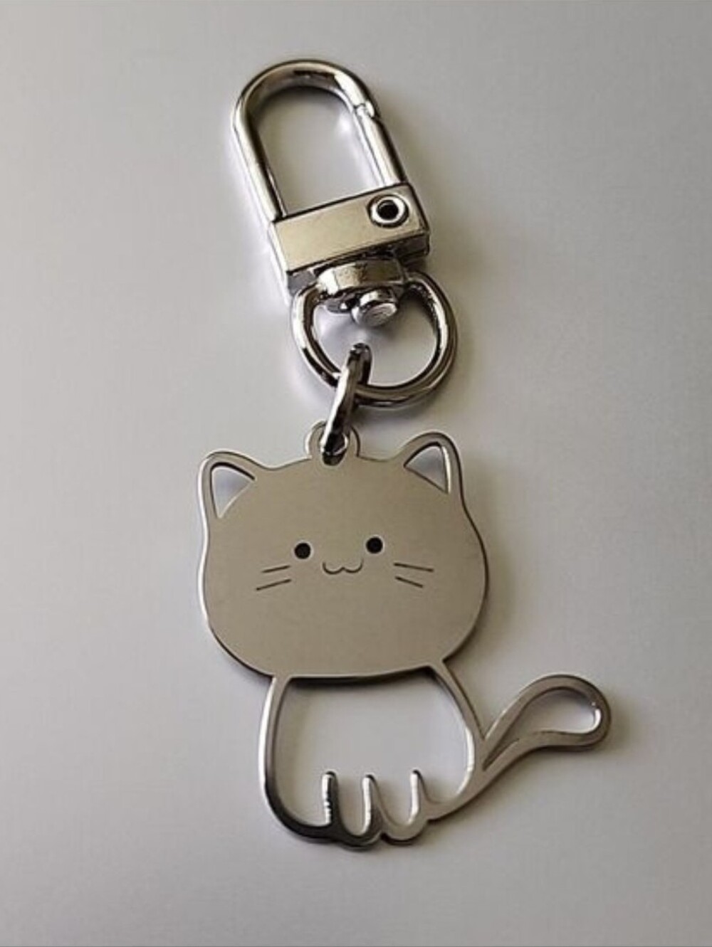 Mischievous CAT  ZIPPER Pull purse charm   Charm bracelet Lobster claw